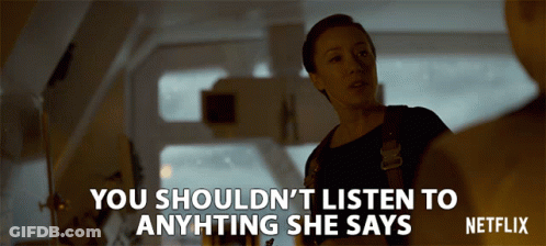 Netflix Advertisement Woman Talking To Another Person GIF