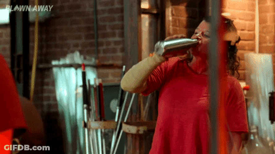 Netflix Blown Away Claire Kelly Drink Water GIF