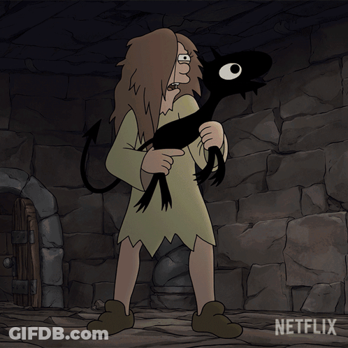 Netflix Cartoon Character Holding Fireball GIF