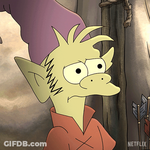 Netflix Cartoon Character With Purple Hat GIF