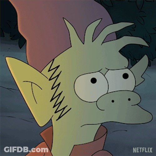 Netflix Cartoon Character With Purple Hat GIF
