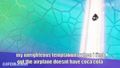 Netflix Cartoon Person Flying Through Air GIF