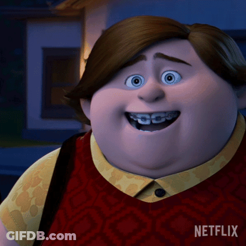 Netflix Cartoon Smiling With Braces GIF