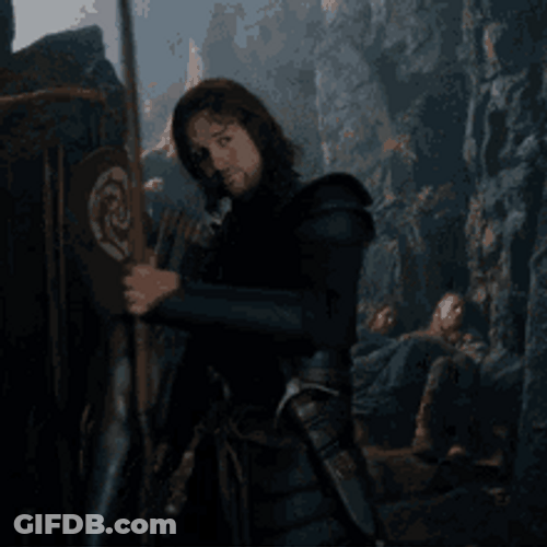 Netflix Cursed Gawain Archer Posed GIF