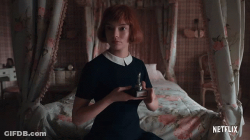 Netflix Girl Holding Trophy I Don't Mind That GIF