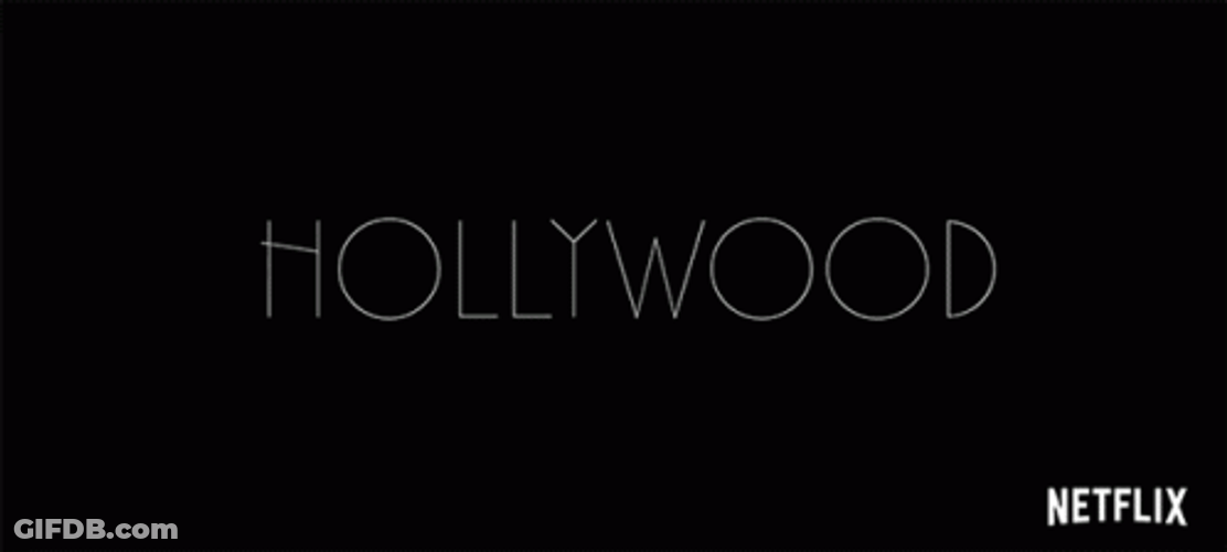 Netflix Hollywood Text Animation GIF