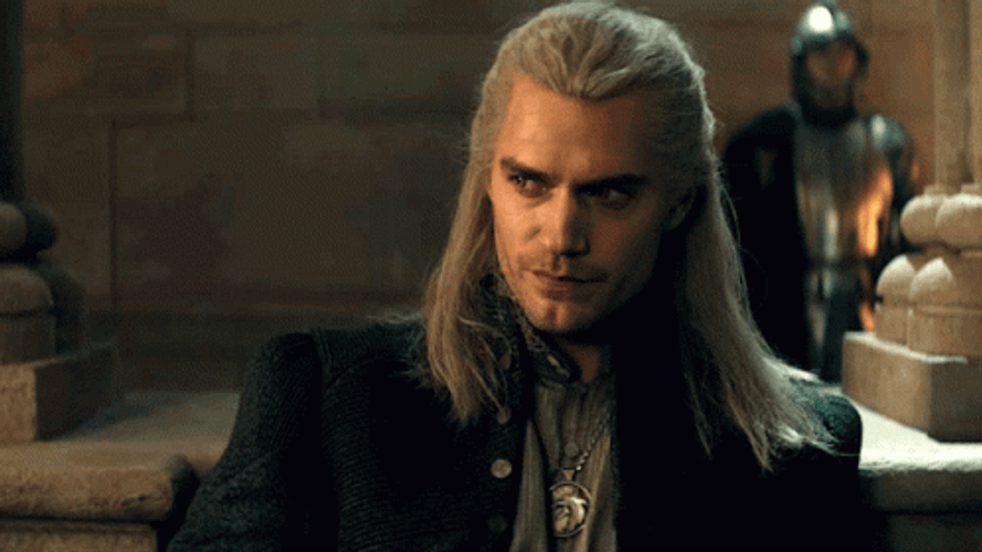 Netflix Series The Witcher Geralt Serious Stare GIF
