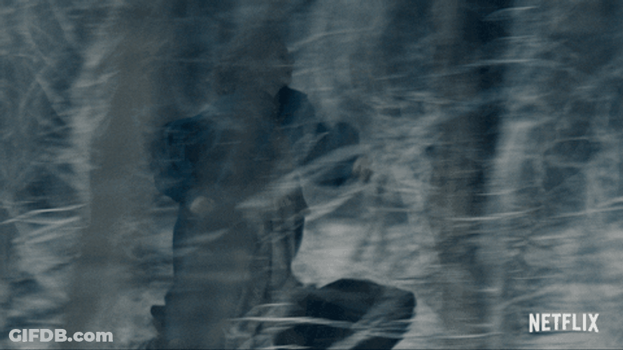 Netflix The Witcher Character Running In Forest GIF