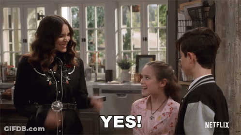 Netflix Woman Saying Yes To Girl And Boy GIF