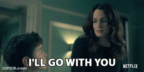 Netflix Woman Talking To Boy Says I'll Go With You GIF