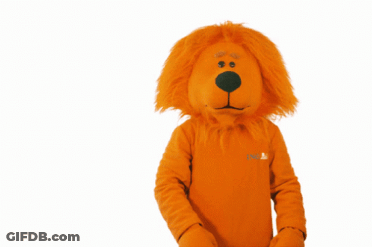 Netherlands Lion Mascot Dub Pose GIF