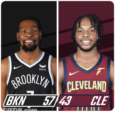 Nets Vs Cavaliers Half-Time Break GIF