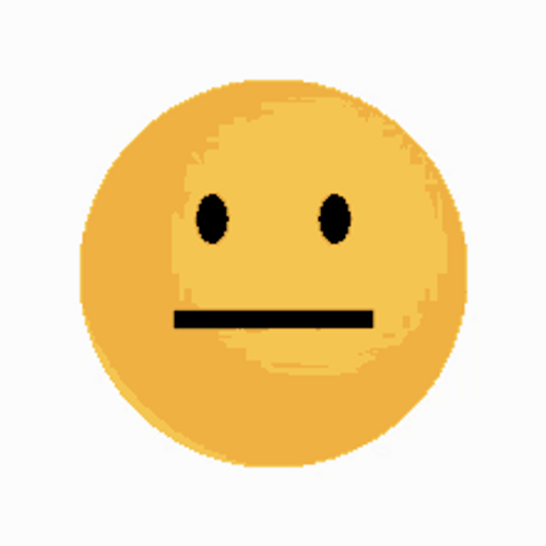Neutral Face Emoji GIF