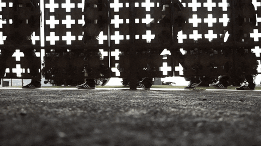 Never Ending Guys Walking GIF