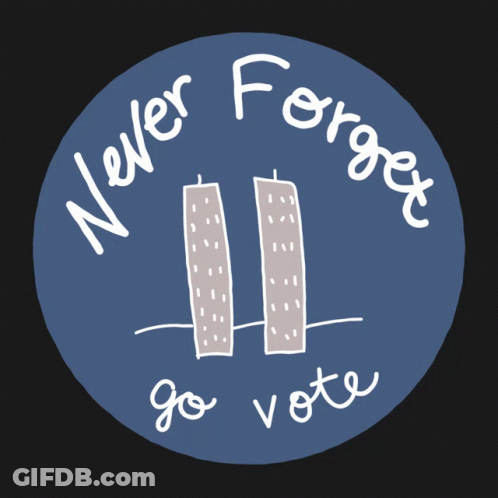 Never Forget Go Vote Sticker GIF