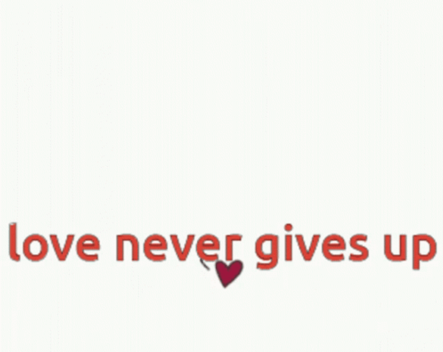 Never Give Up Heart GIF