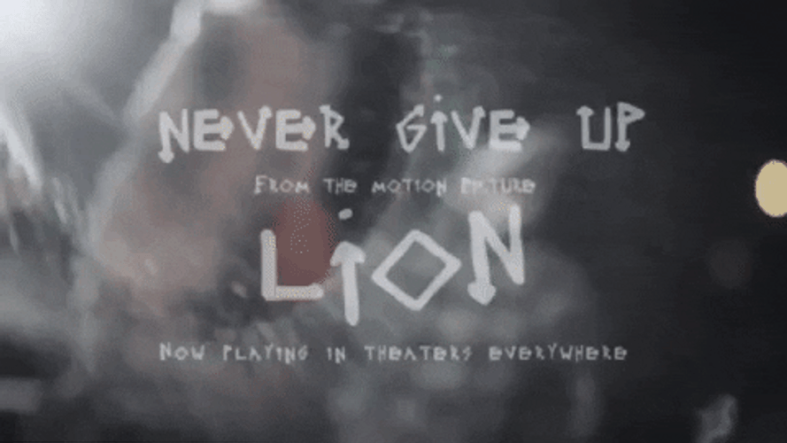 Never Give Up Lion Music Video GIF