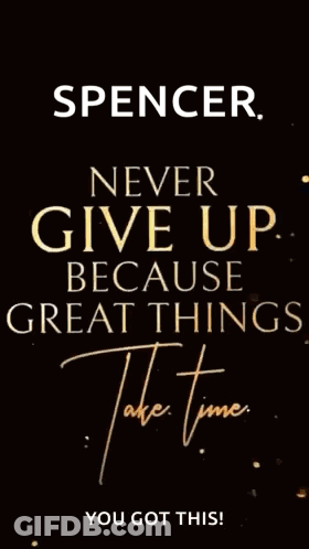 Never Give Up Spencer GIF