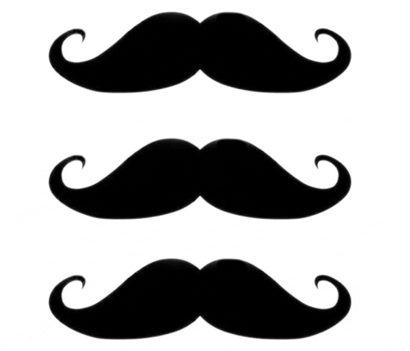 Never Not Ending Mustache Flash GIF