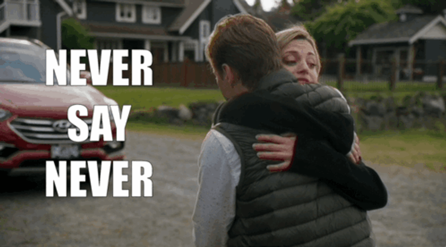 Never Say Never Brooke D'Orsay Tight Hugs GIF