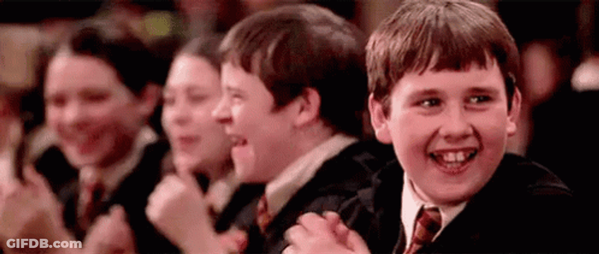 Neville Longbottom Clapping Hands GIF