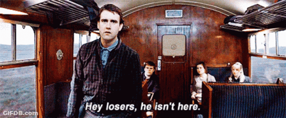 Neville Longbottom Hey Losers He Isnt Here GIF