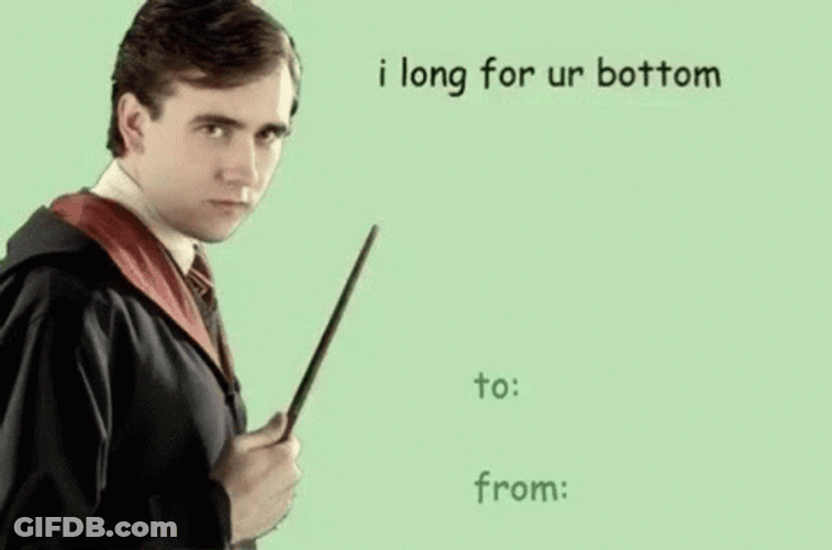Neville Longbottom I Long For Your Bottom GIF