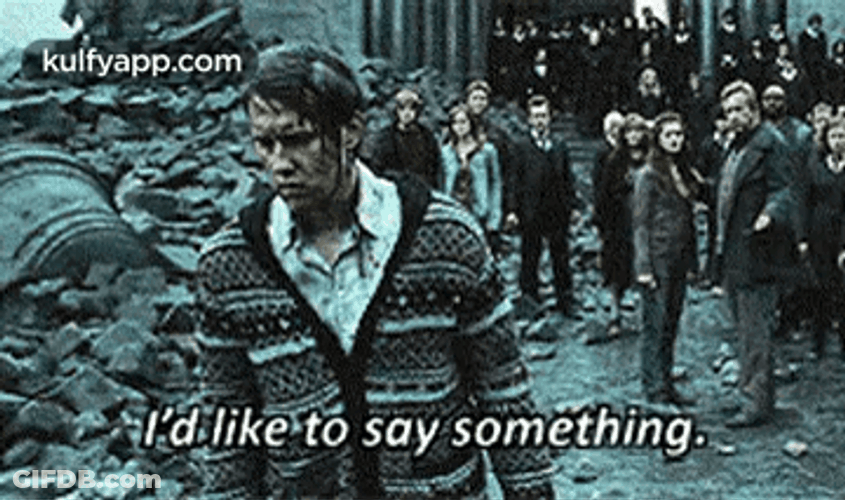 Neville Longbottom Id Like To Say Something GIF