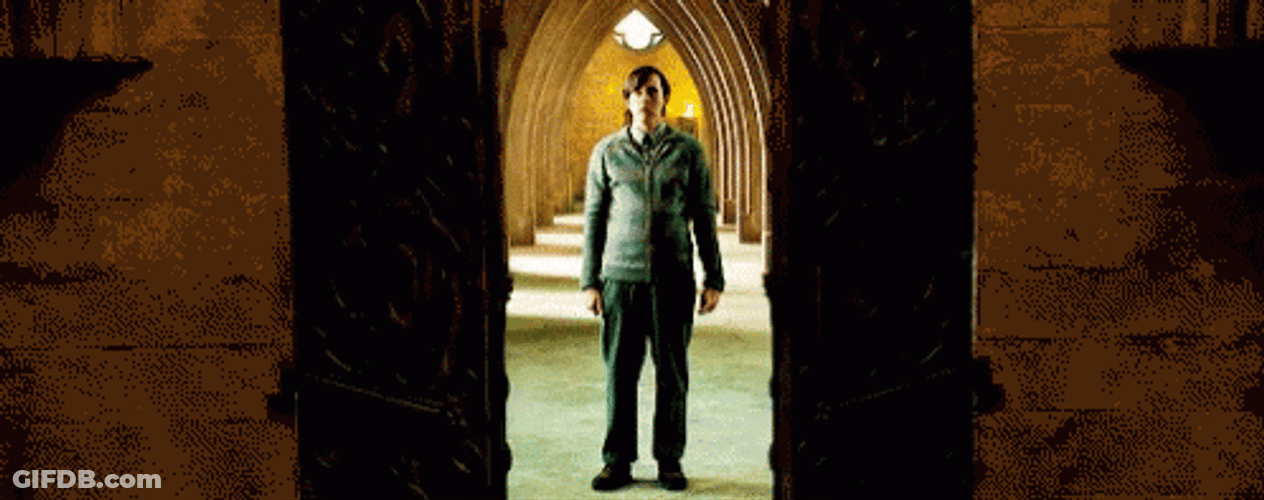 Neville Longbottom Opening Door GIF