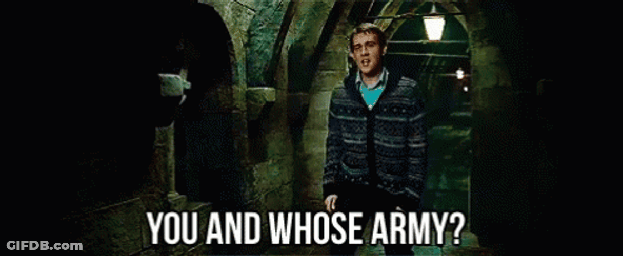 Neville Longbottom You And Whose Army GIF