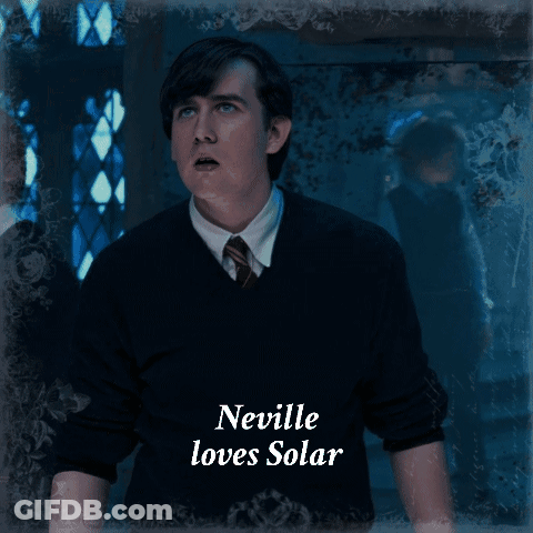 Neville Loves Solar Written On A Picture Of Two Boys GIF