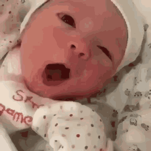 New Born Baby Sneezing GIF