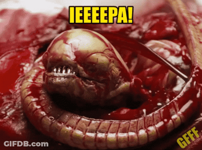 New Born Xenomorph GIF