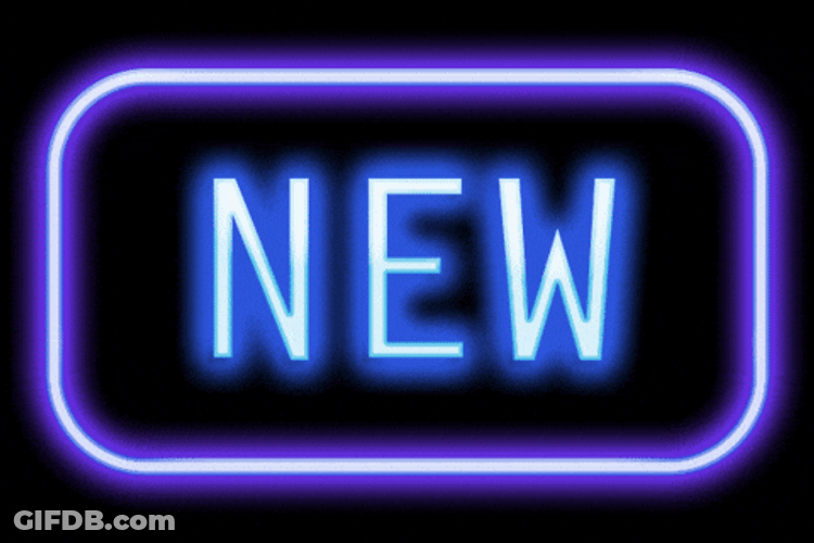 New Colorful Flashing Neon Sign GIF