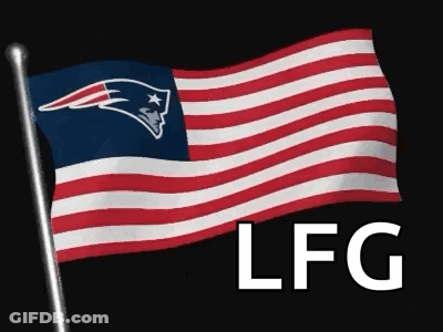 New England Patriots Flag With LFG Logo GIF