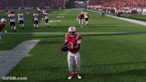 New England Patriots Playing Football GIF
