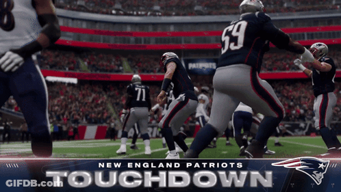 New England Patriots Touchdown Poster GIF
