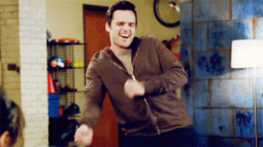 New Girl Artist Jake Johnson Dancing GIF