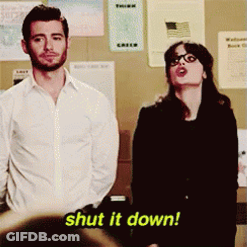 New Girl Shut It Down GIF