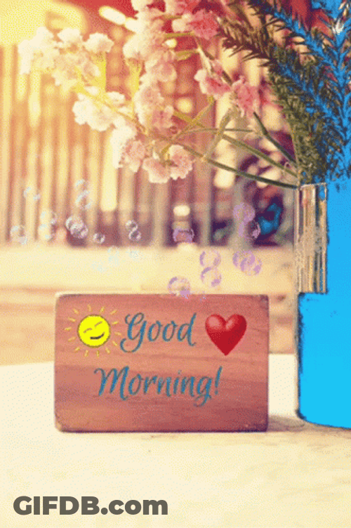 New Good Morning Bubbles GIF