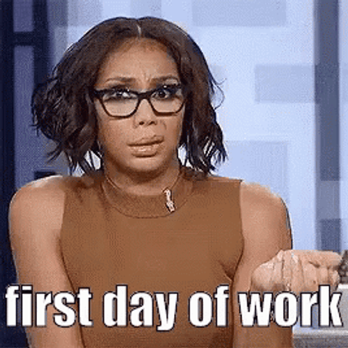 New Job First Day Tamar Braxton What Shrug GIF