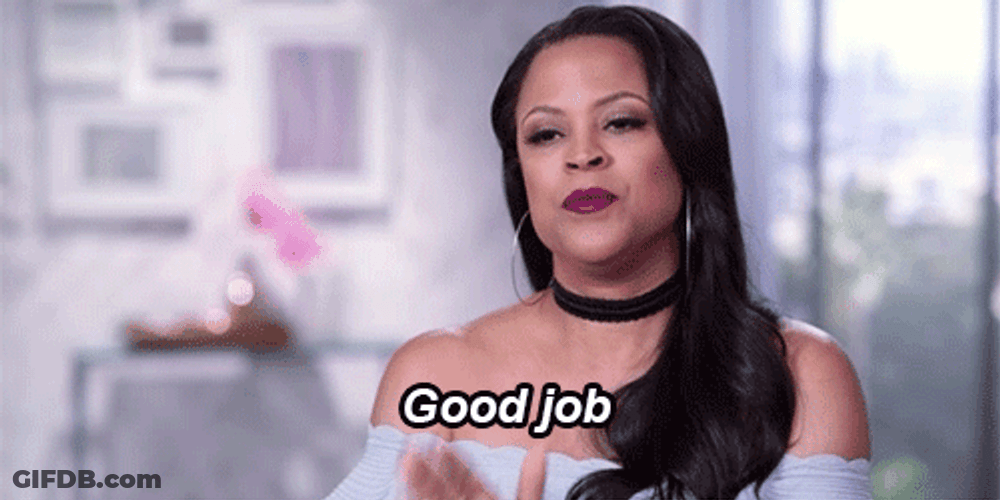 New Job Good Job Clap Basketball Wives Shaunie GIF