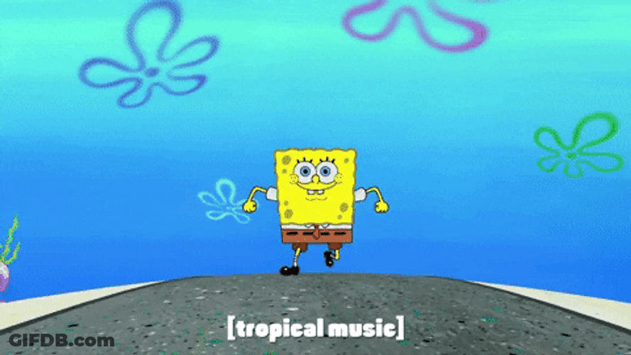 New Job I'm Ready Happy Excited Spongebob Squarepants GIF