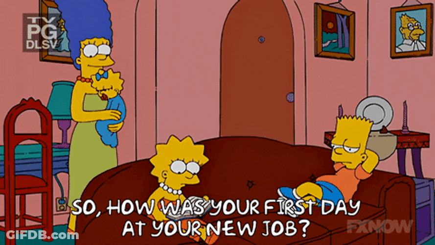 New Job Marge Simpson How Was It Homer GIF