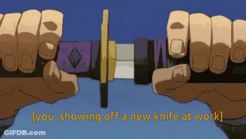 New Kitchen Knife GIF