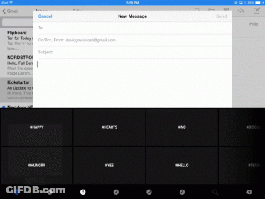 New Message On Tablet GIF