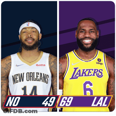 New Orleans And Lakers Players GIF