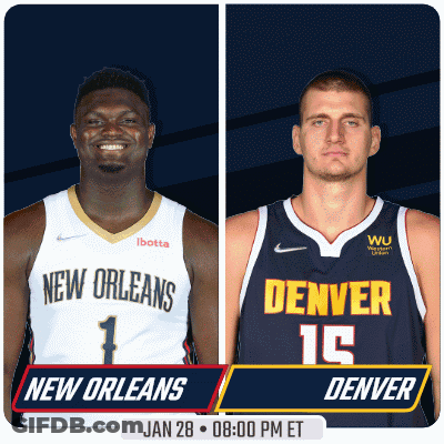 New Orleans Player And Denver Player GIF