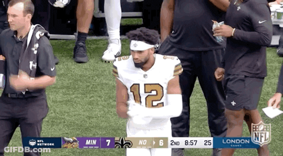 New Orleans Saints Chris Olave Calmly Clapping His Hands GIF