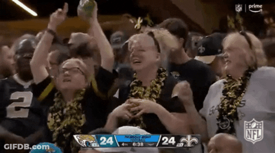 New Orleans Saints Delighted Old Age Supporters GIF